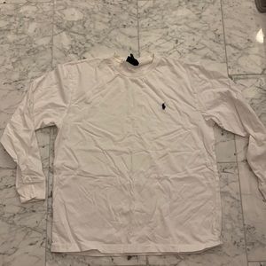 White polo long sleeve size M